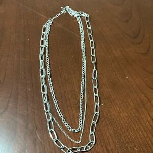 Silvertone Chain Necklace Limited time buy 1 get 2 free. Mix & match.